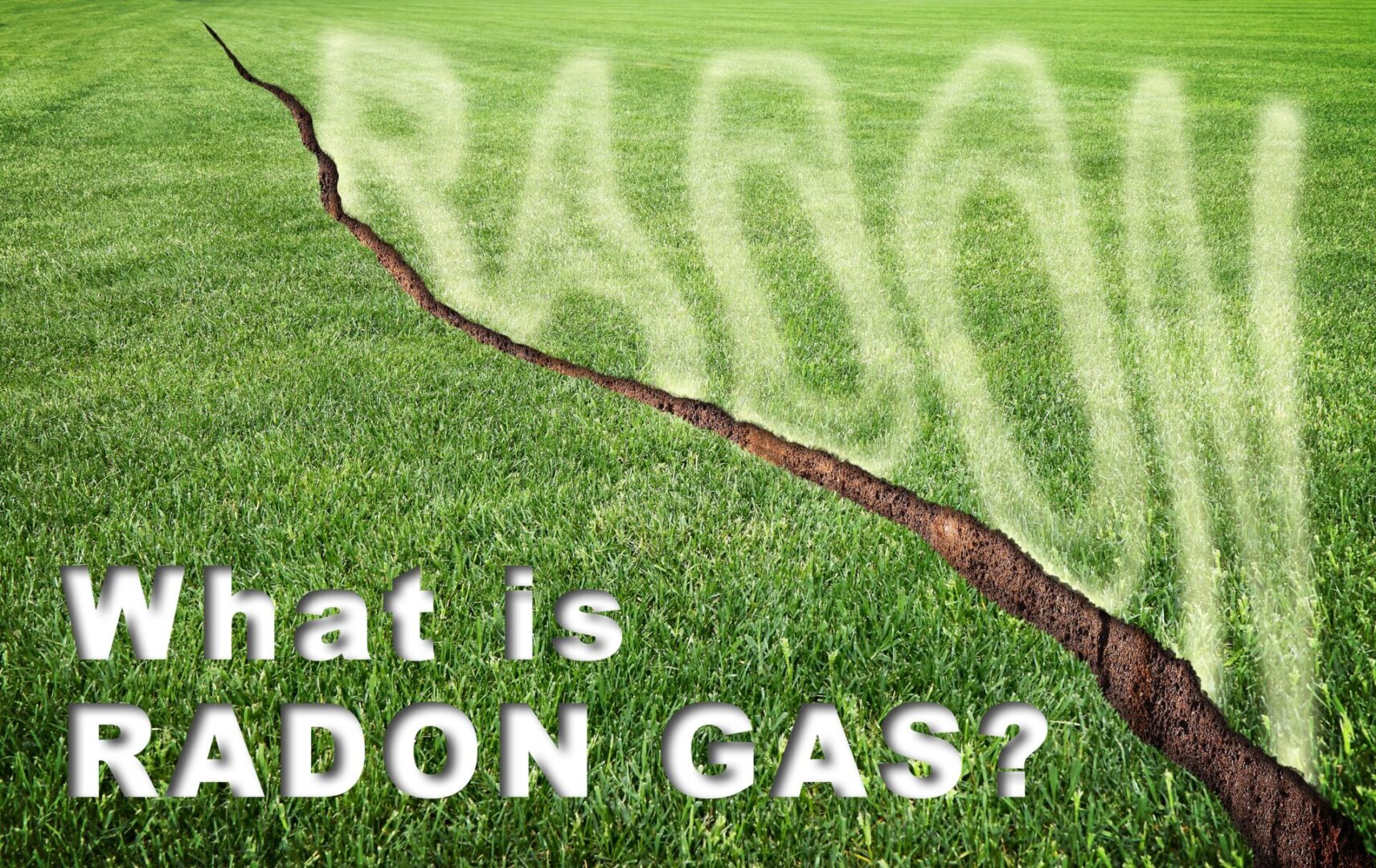 What,Is,Radon,Gas?,Concept,With,A,Green,Mowed,Lawn